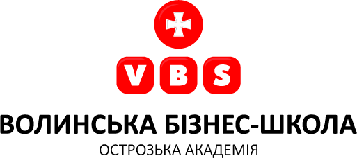 Волинська бізенс школа логотип black